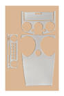 Mitsubishi Colt 2004-2012 Dashboard Trim Covers (2004-2007) Aluminum photo 2