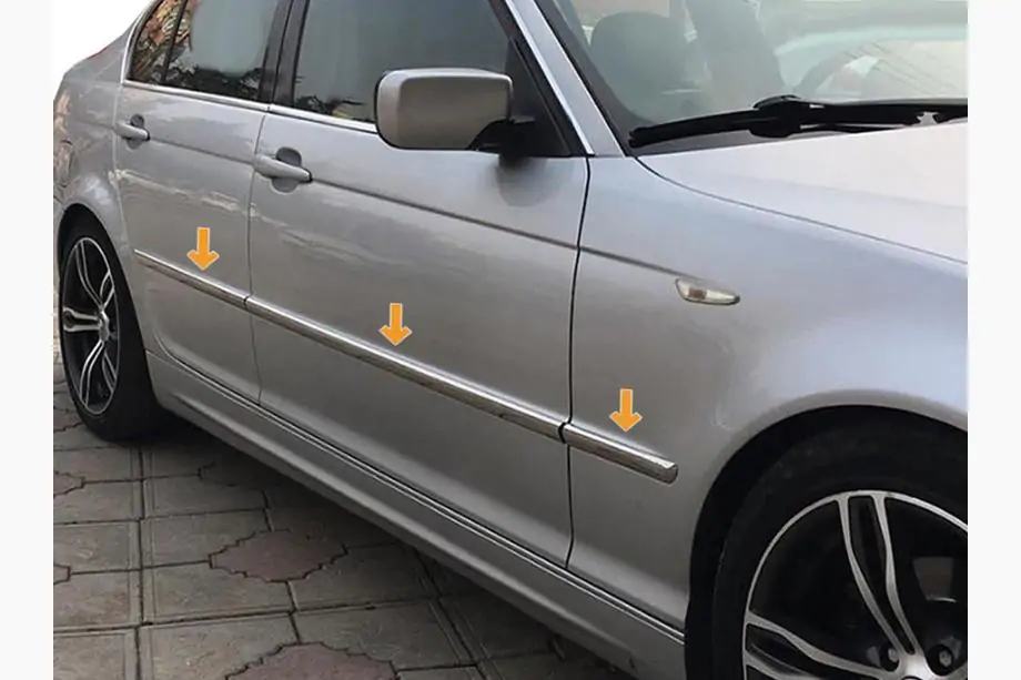 BMW 3 Series E46 1998-2006 Chrome Door Moulding Stainless Steel Image