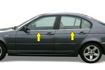 BMW 3 Series E46 1998-2006 Window Trim Stainless Steel Carmos - Turkish Stainless Steel photo 2