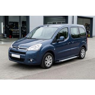 Side Steps Allmond Grey (2 pcs, Aluminum) Citroen Berlingo 2008-2018 photo 1