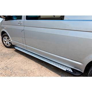 Side Steps Allmond Grey (2 pcs, Aluminum) Volkswagen T5 Transporter 2003-2010 photo 3