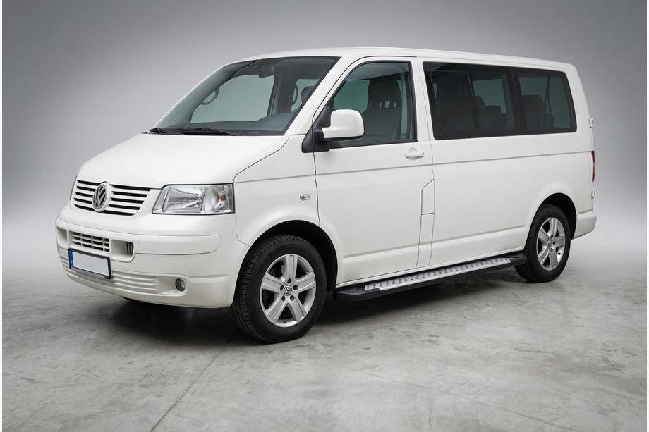 Volkswagen T5 Caravelle 2004-2010 Side Steps X5-Type (2 pcs, Aluminum) Short Wheelbase Image