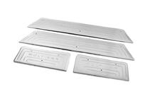 Volkswagen T5 Multivan 2003–2010 Stainless Steel Door Sill Protectors (OmsaLine) 3 Doors, OmsaLine - Italian Stainless Steel photo 2