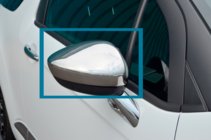Citroen C-3 2009–2016 Mirror Covers (2 pcs, Stainless Steel) Carmos - Turkish Stainless Steel photo 5