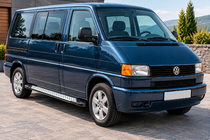 Volkswagen T4 Caravelle/Multivan 1990–2003 Side Steps Allmond Grey (2 pcs, Aluminum) photo 1
