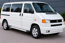 Volkswagen T4 Transporter 1990-2003 Side Steps Allmond Grey (2 pcs, Aluminum) Long Wheelbase photo 1