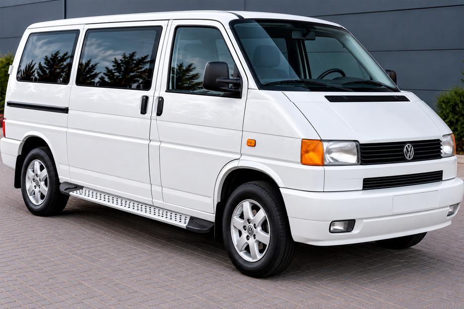 Volkswagen T4 Transporter 1990-2003 Side Steps Allmond Grey (2 pcs, Aluminum) Long Wheelbase Image