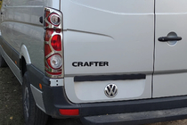 Volkswagen Crafter 2006-2016 Chrome Tail Light Covers (2 pcs, Stainless Steel) photo 1