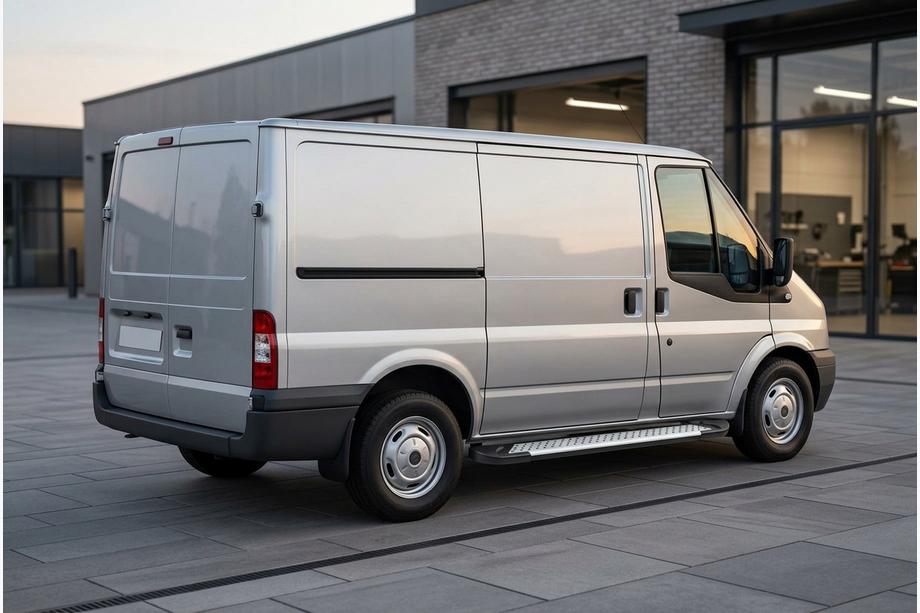Ford Transit 2000–2014 Side Steps Allmond Grey (2 pcs, Aluminum) Image