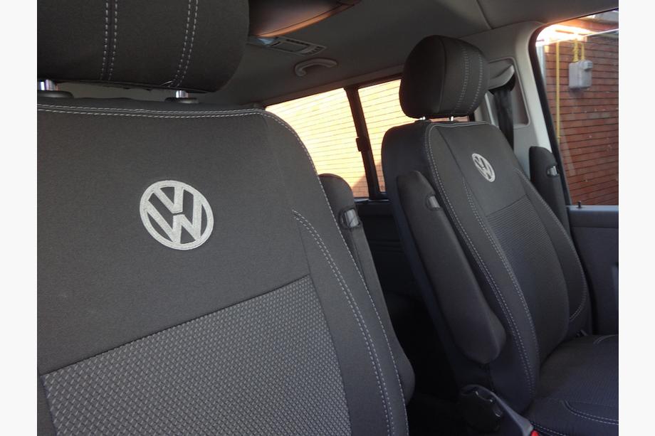 Volkswagen T5 Caravelle 2004-2010 Car Seat Covers (Eco Leather and Fabric, Premium) Photo 12