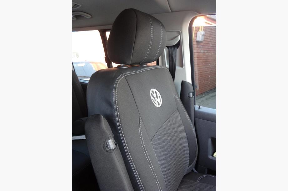 Volkswagen T5 Caravelle 2004-2010 Car Seat Covers (Eco Leather and Fabric, Premium) Photo 14
