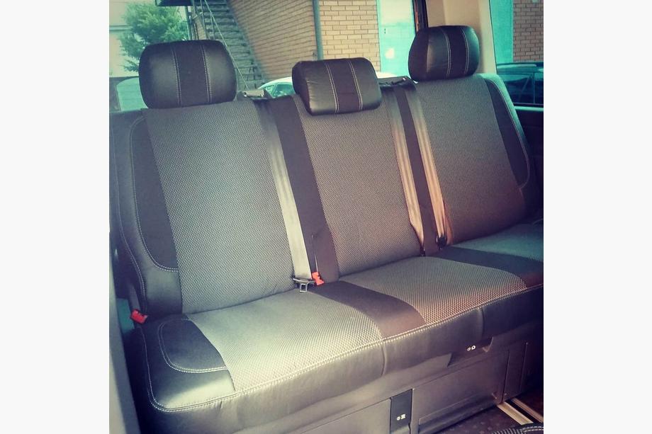 Volkswagen T5 Caravelle 2004-2010 Car Seat Covers (Eco Leather and Fabric, Premium) Photo 5
