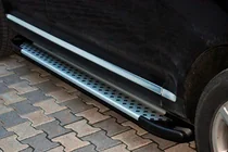 Volkswagen Touareg 2002–2010 Side Steps Allmond Grey (2 pcs, Aluminum) photo 5