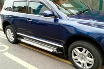 Volkswagen Touareg 2002–2010 Side Steps Allmond Grey (2 pcs, Aluminum) photo 1
