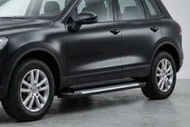 Volkswagen Touareg 2002–2010 Side Steps Allmond Grey (2 pcs, Aluminum) photo 3