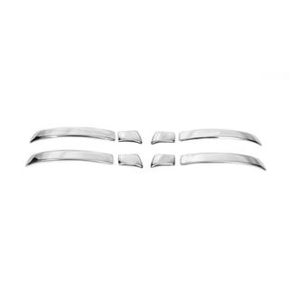 Chrome Door Handle Covers for Slim Handles (4 pcs, Stainless Steel) photo 2