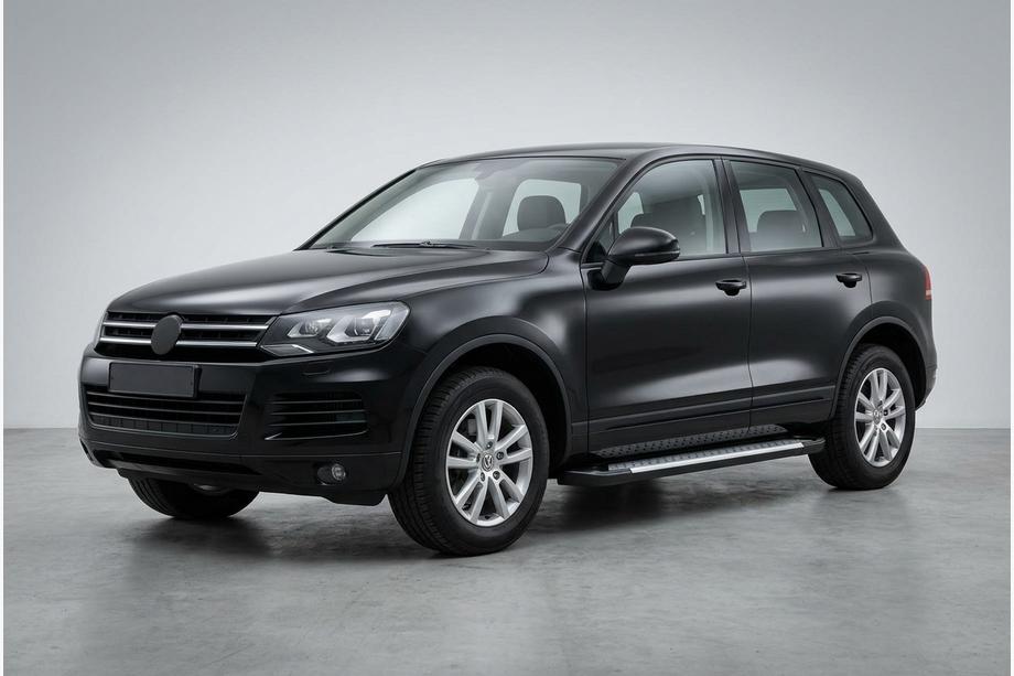 Volkswagen Touareg 2010-2018 Side Steps Allmond Grey (2 pcs, Aluminum) Image