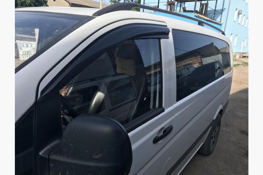Mercedes Vito W639 2004-2014 Window Deflectors (2 pcs, Sunplex Sport) Photo 5