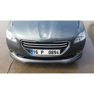 Front bumper lip (2012-2017, primed for painting) Peugeot 301 2012- photo 2
