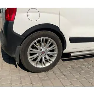 Fender flares (4 pcs, black) Fiat Fiorino/Qubo 2008-2024 photo 4