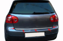 Volkswagen Golf 5 2003-2009 Trunk trim stainless steel photo 2