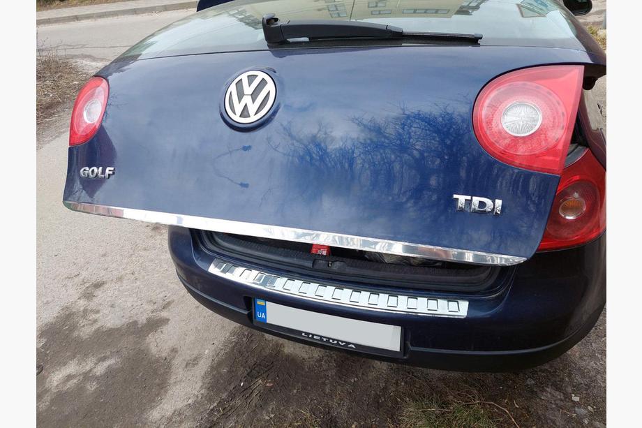 Volkswagen Golf 5 2003-2009 Trunk trim stainless steel OmsaLine - Italian Stainless Steel Photo 3