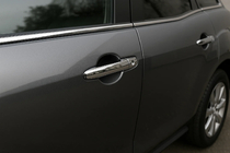 Mazda CX-7 2006-2012 Chrome Door Handle Covers V2 (4 pcs, Stainless Steel) photo 1