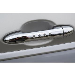 Chrome door handle cover with holes (1 pc, stainless steel) Mercedes Vito W639 2004-2014 photo 1