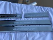 Hyundai Accent 2011-2017 Door Sill Covers Nataniko (4 pcs, Stainless Steel) Standard - Lohmann Tape, 0.5 mm photo 2