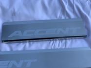 Hyundai Accent 2011-2017 Door Sill Covers Nataniko (4 pcs, Stainless Steel) Standard - Lohmann Tape, 0.5 mm photo 3