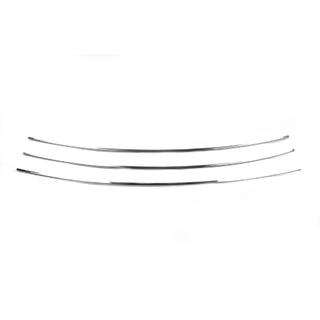 Bumper Grille Inserts Straight Hood (3 pcs, Stainless Steel) photo 3