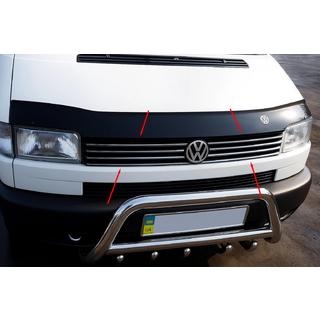 Chrome Grille Covers Straight Hood (8 pcs, Stainless Steel) photo 1