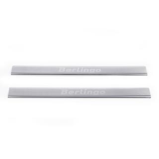 Carmos V1 Stainless Steel Door Sill Protectors Citroen Berlingo 2008-2018 photo 2