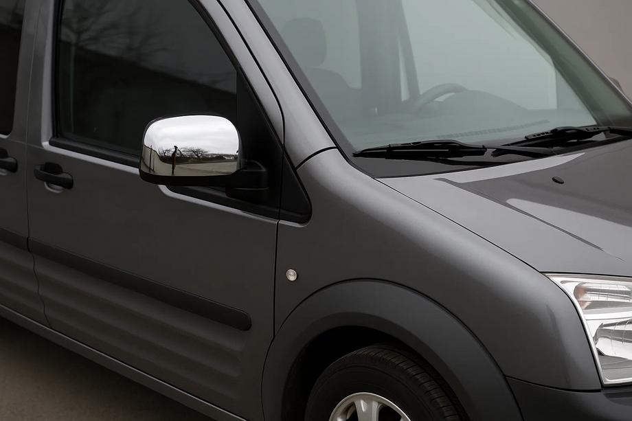 Ford Connect 2010-2013 Mirror Covers Version No.2 (2 pcs, Stainless Steel) Image