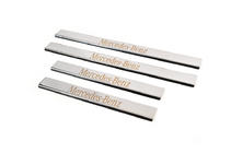 Mercedes E-class W210 1995-2002 Door Sill Protectors Carmos Stainless Steel 4 pcs photo 1