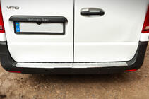 Mercedes Vito/V-class W447 2014- Rear Bumper Protector Carmos Stainless Steel photo 3