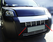 Peugeot Bipper 2008-2017 Grille trim cover (13 pcs, stainless steel) photo 1