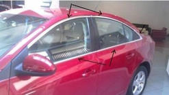 Chevrolet Cruze 2009–2015 Full Window Trim (for Sedan version, stainless steel) photo 2