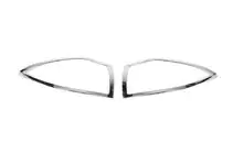 Renault Megane II 2004-2009 Chrome Tail Light Covers (HB, 2 pcs, plastic) photo 3
