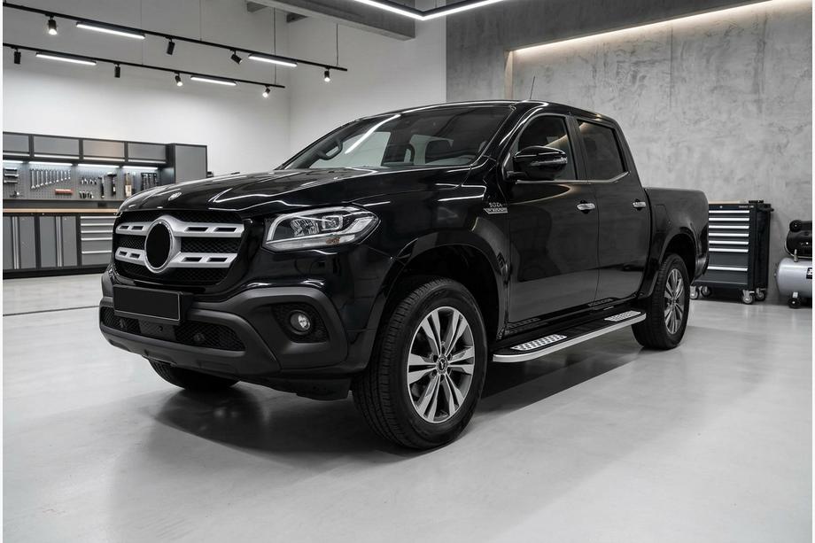 Mercedes X class 2017-2020 Side Steps Tayga Grey V2 (2 pcs, Aluminum) Image