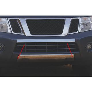 Stainless steel front bumper protector Nissan Pathfinder R51 2005-2014 photo 1