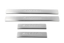 Dacia Sandero 2007-2013 Door Sill Protectors OmsaLine (4 pcs, Stainless Steel) photo 2