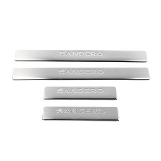 Door Sill Protectors OmsaLine (4 pcs, Stainless Steel) Dacia Sandero 2007-2013 photo 2