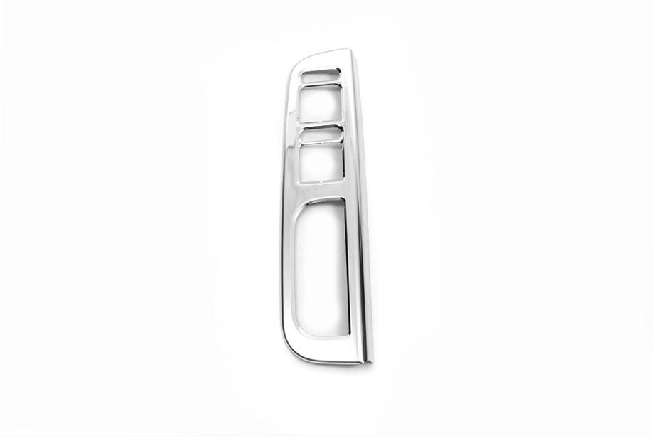 Skoda Octavia II A5 2006-2010 Window switch trim (stainless steel) Photo 1