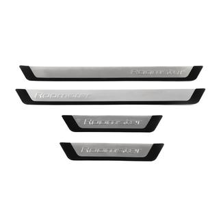 Door Sill Protectors OmsaLine (4 pcs, Stainless Steel) Skoda Roomster 2006-2015 photo 2