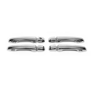 Door handle covers 2015↗ (4 pcs, stainless steel) Toyota Land Cruiser 200 2007-2021 photo 1