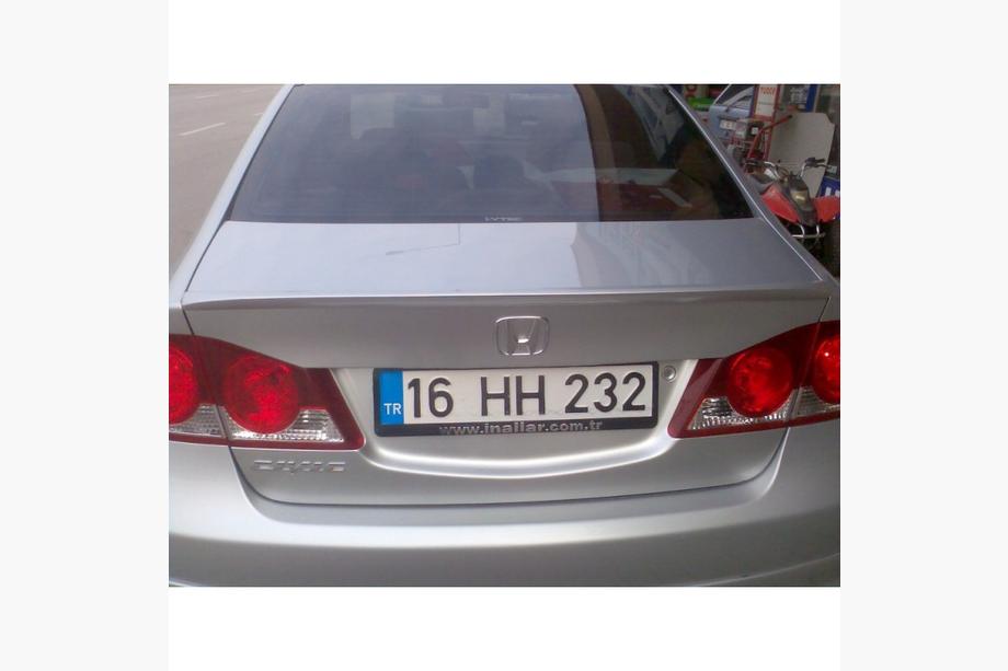 Honda Civic Sedan VIII 2006-2011 Inche Spoiler (primed for painting) Image