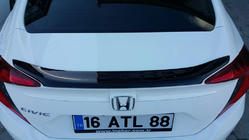 Honda Civic Sedan X 2016-2021 Anatomic Spoiler (primed for painting) photo 2