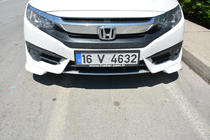 Honda Civic Sedan X 2016-2021 Front bumper corners (primed for painting) photo 2