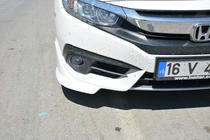 Honda Civic Sedan X 2016-2021 Front bumper corners (primed for painting) photo 1
